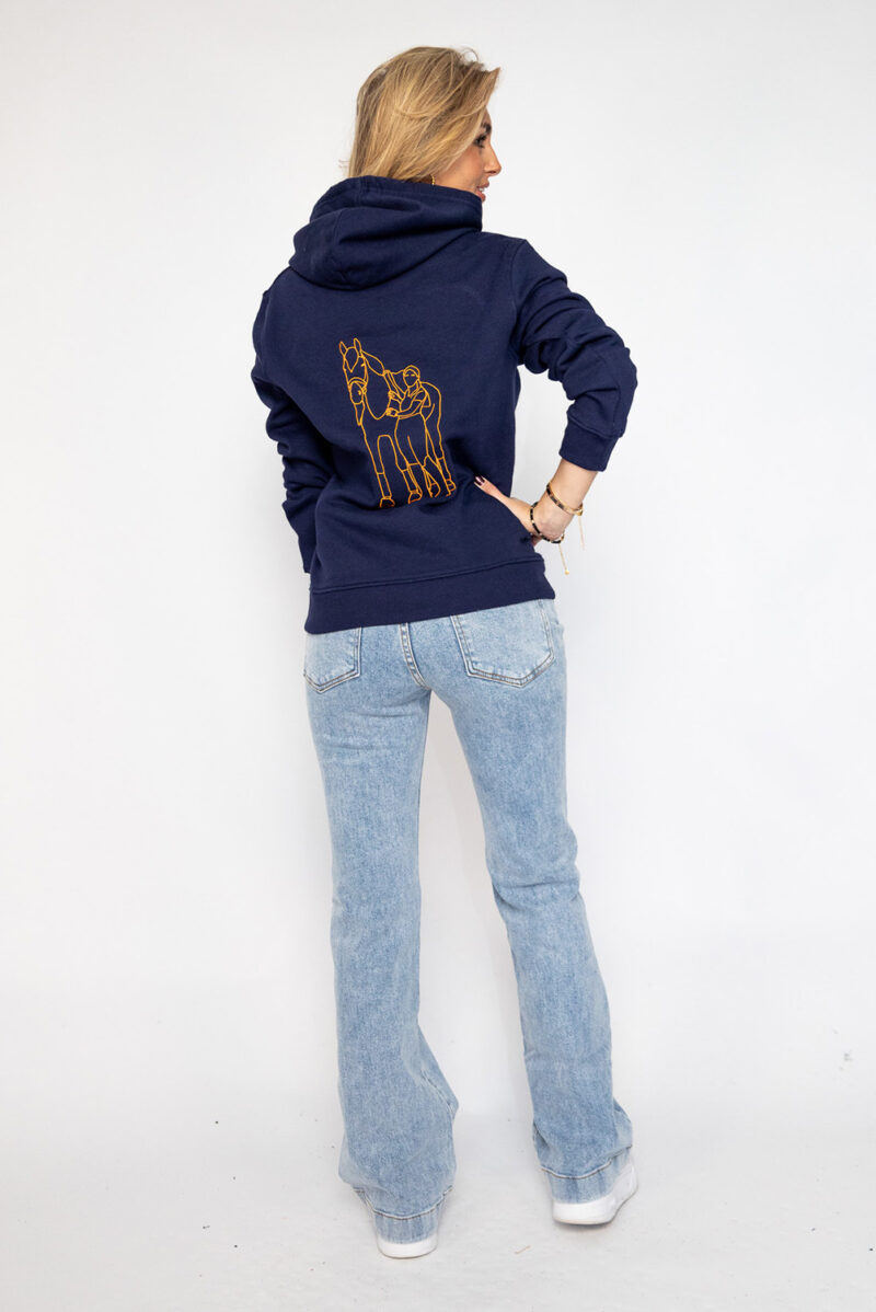 Personalisierter Hoodie mit Linienzeichnung deiner eigenen Foto